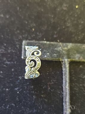 Marcasite Earrings, Filigree
